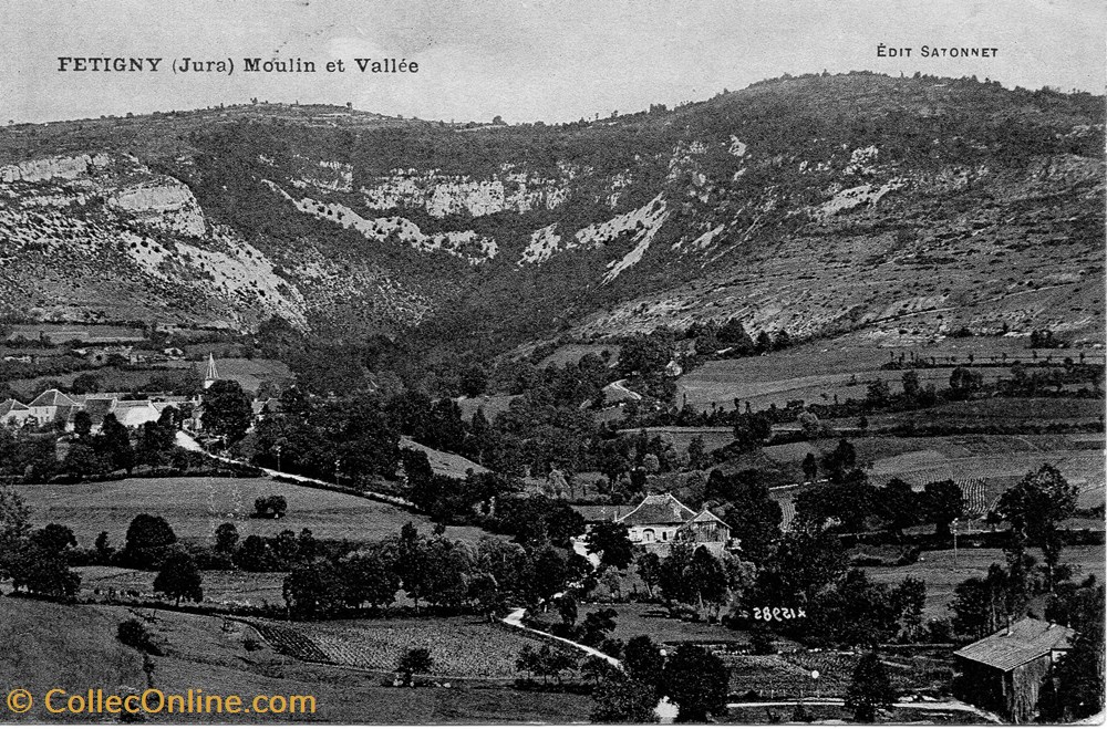 cartes postales europe france fetigny le moulin et la vallee
