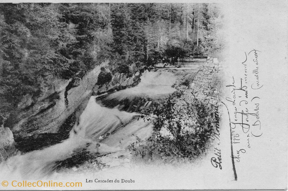 cartes postales europe france villers le lac ses environs les cascades du doubs