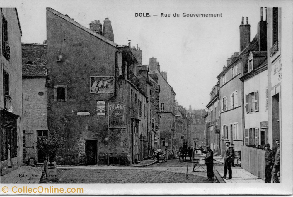 cartes postales europe france dole rue du gouvernement