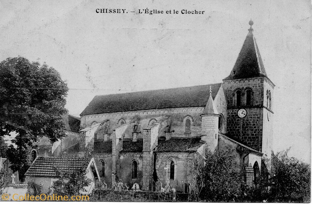 cartes postales europe france chissey eglise