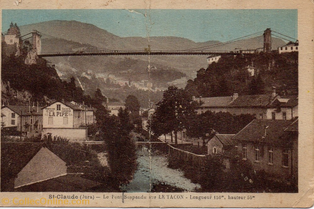 cartes postales europe france st claude pont sur le tacon