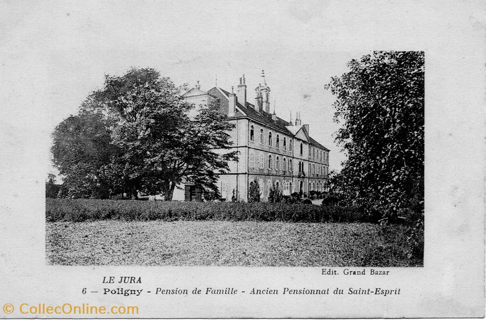 cartes postales europe france poligny pension de famille du st esprit