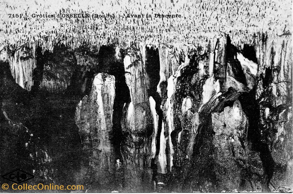 cartes postales europe france grottes oselle avant la descente