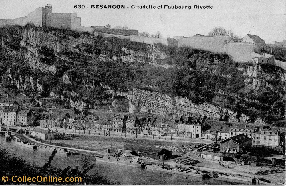 Besançon (la Citadelle & le faubourg Rivotte) cartes postales europe france besancon la citadelle le faubourg rivotte