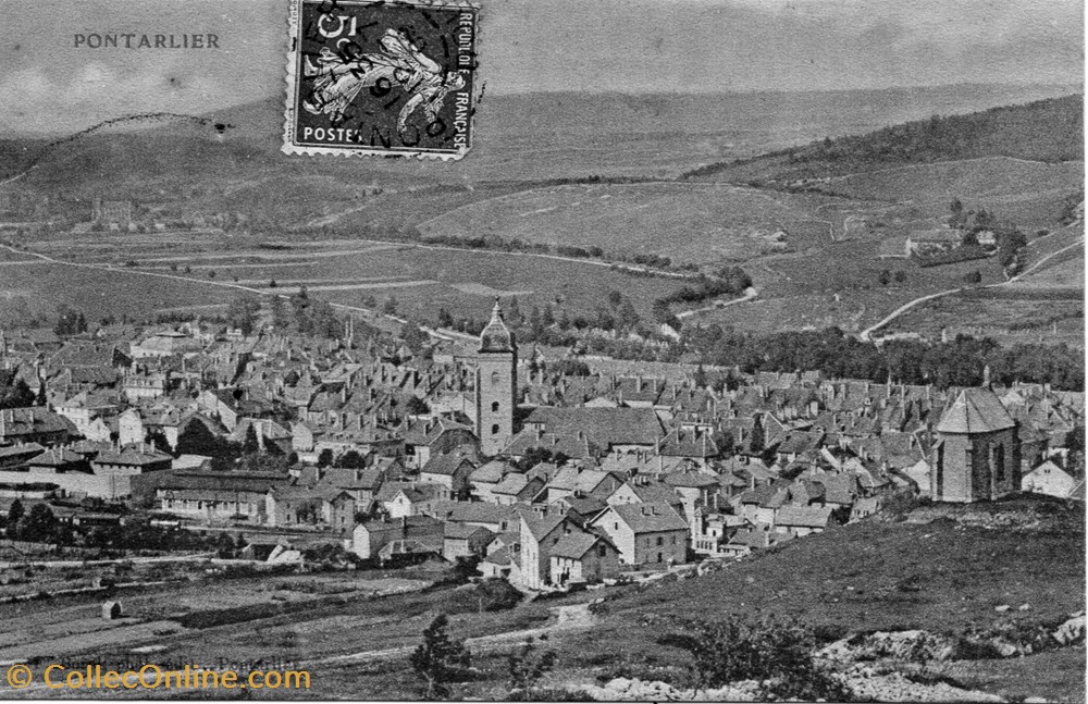 Pontarlier (vue générale) cartes postales europe france pontarlier vue generale