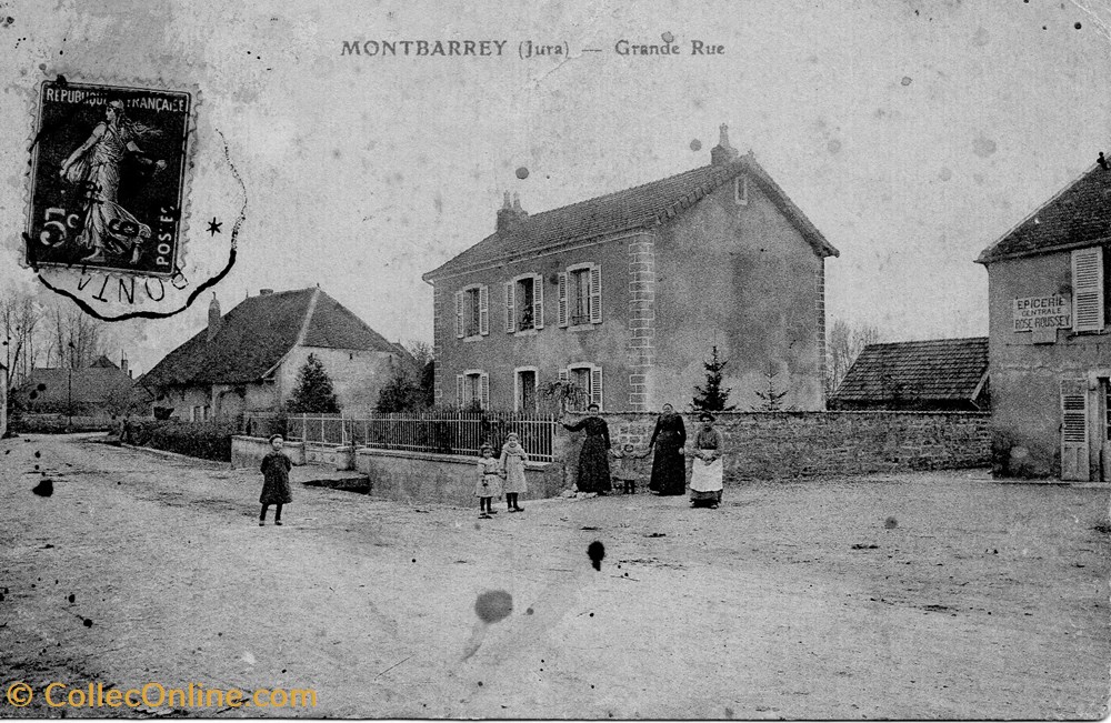 cartes postales europe france montbarrey grande rue