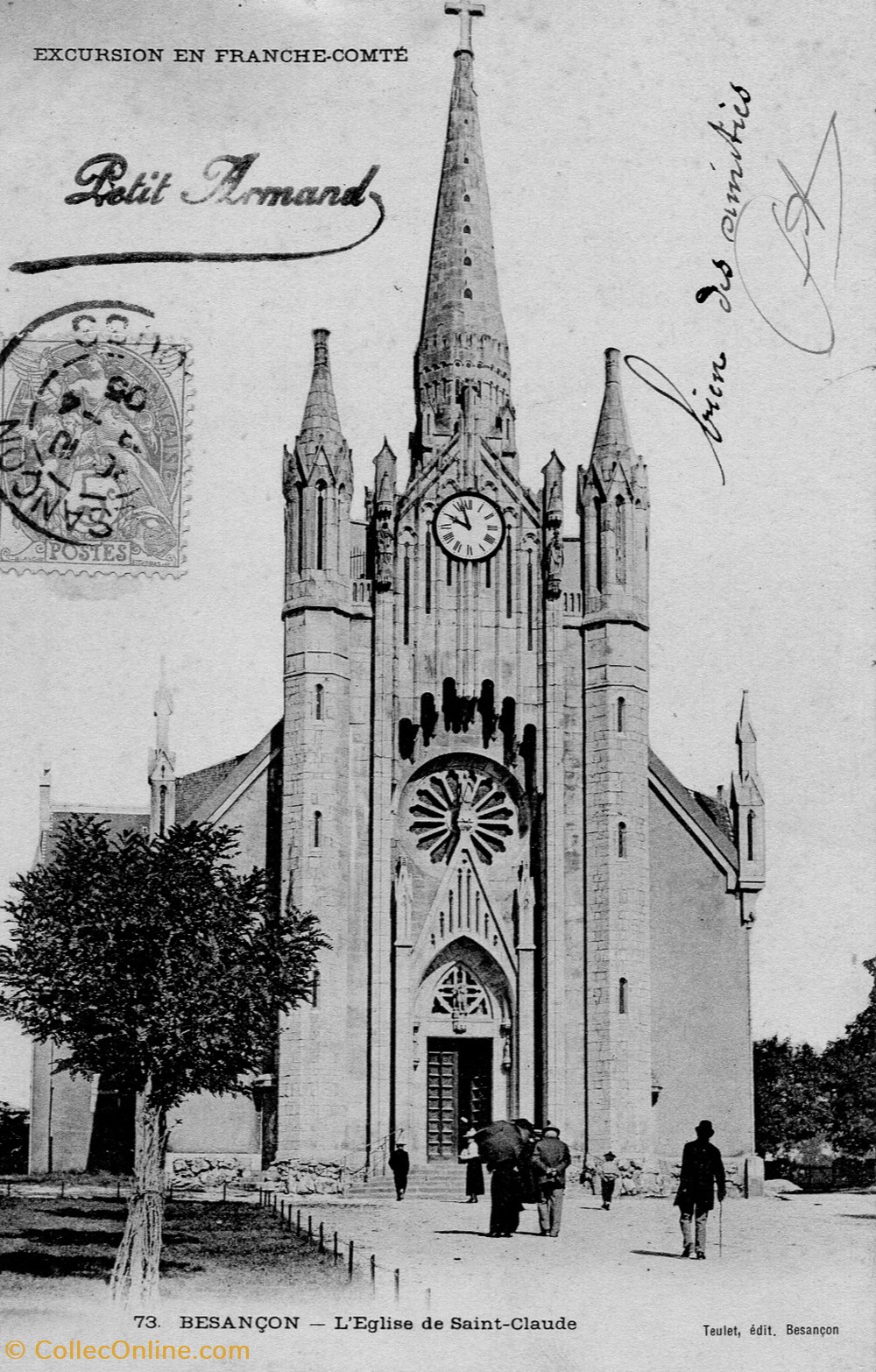 cartes postales europe france besancon l eglise st claude