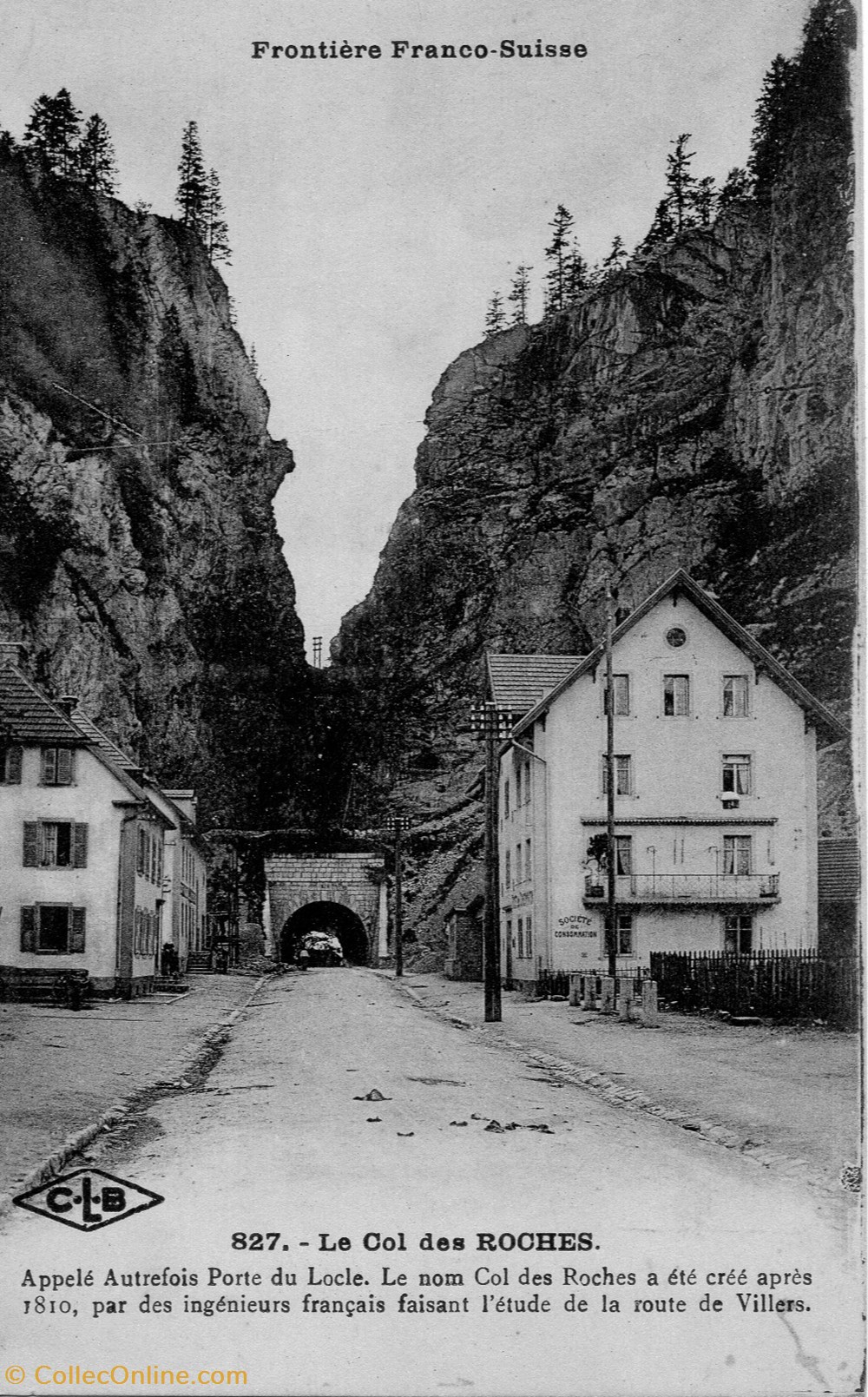 cartes postales europe france villers le lac ses environs le col des roches 1