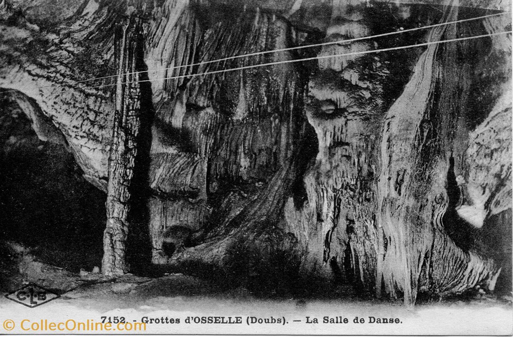cartes postales europe france grottes oselle la salle de danse
