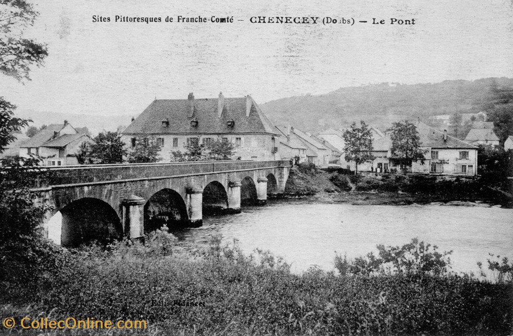 cartes postales europe france chenecey le pont