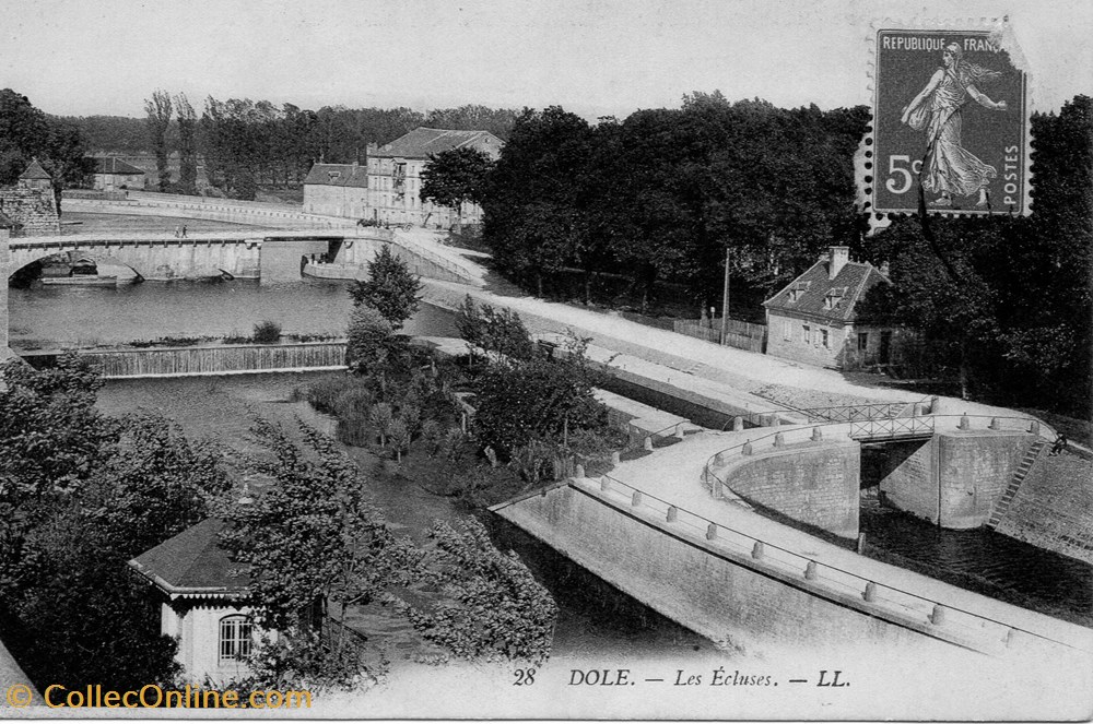 cartes postales europe france dole les ecluses