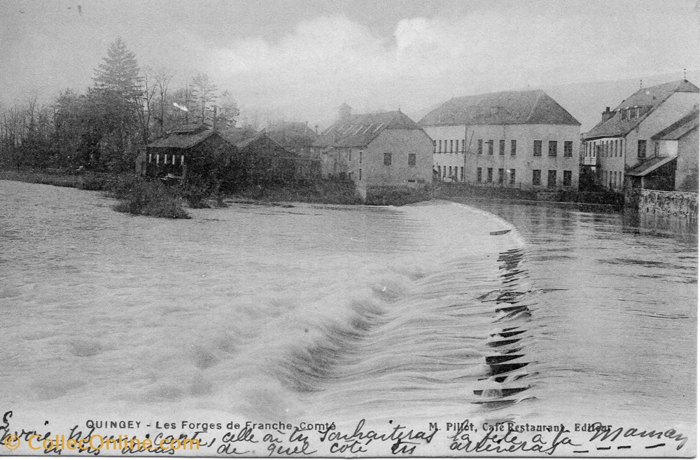 cartes postales europe france quingey le doubs les forges