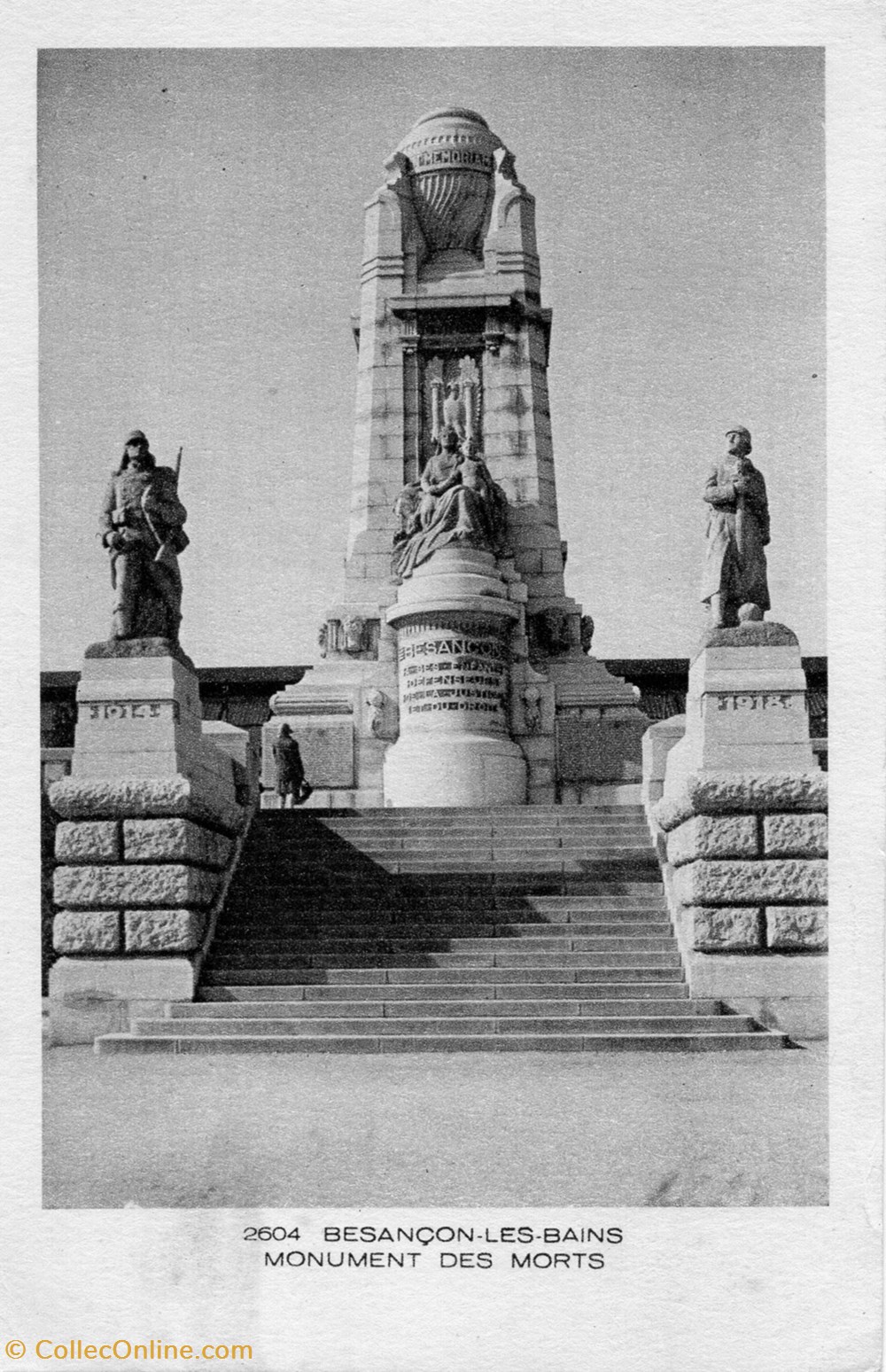 cartes postales europe france besancon monument aux morts de la guerre 14 18