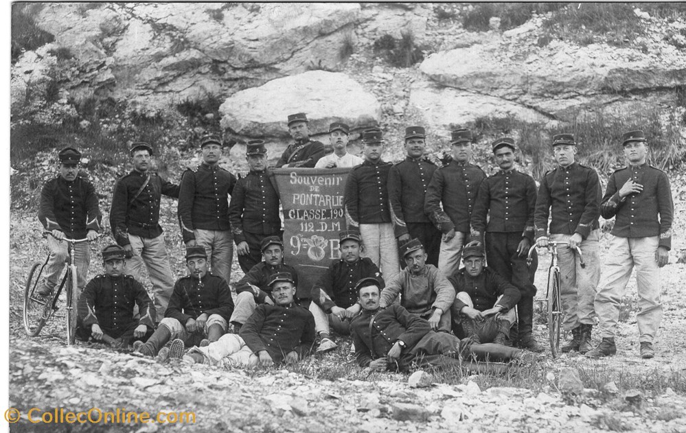 cartes postales europe france valdahon camp groupe de militaires