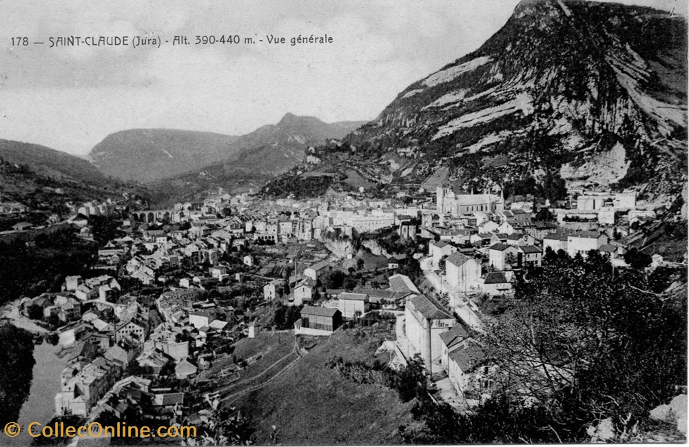 cartes postales europe france st claude vue generale