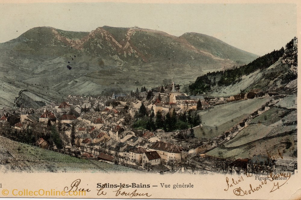 Salins les Bains (vue générale) cartes postales europe france salins les bains vue generale
