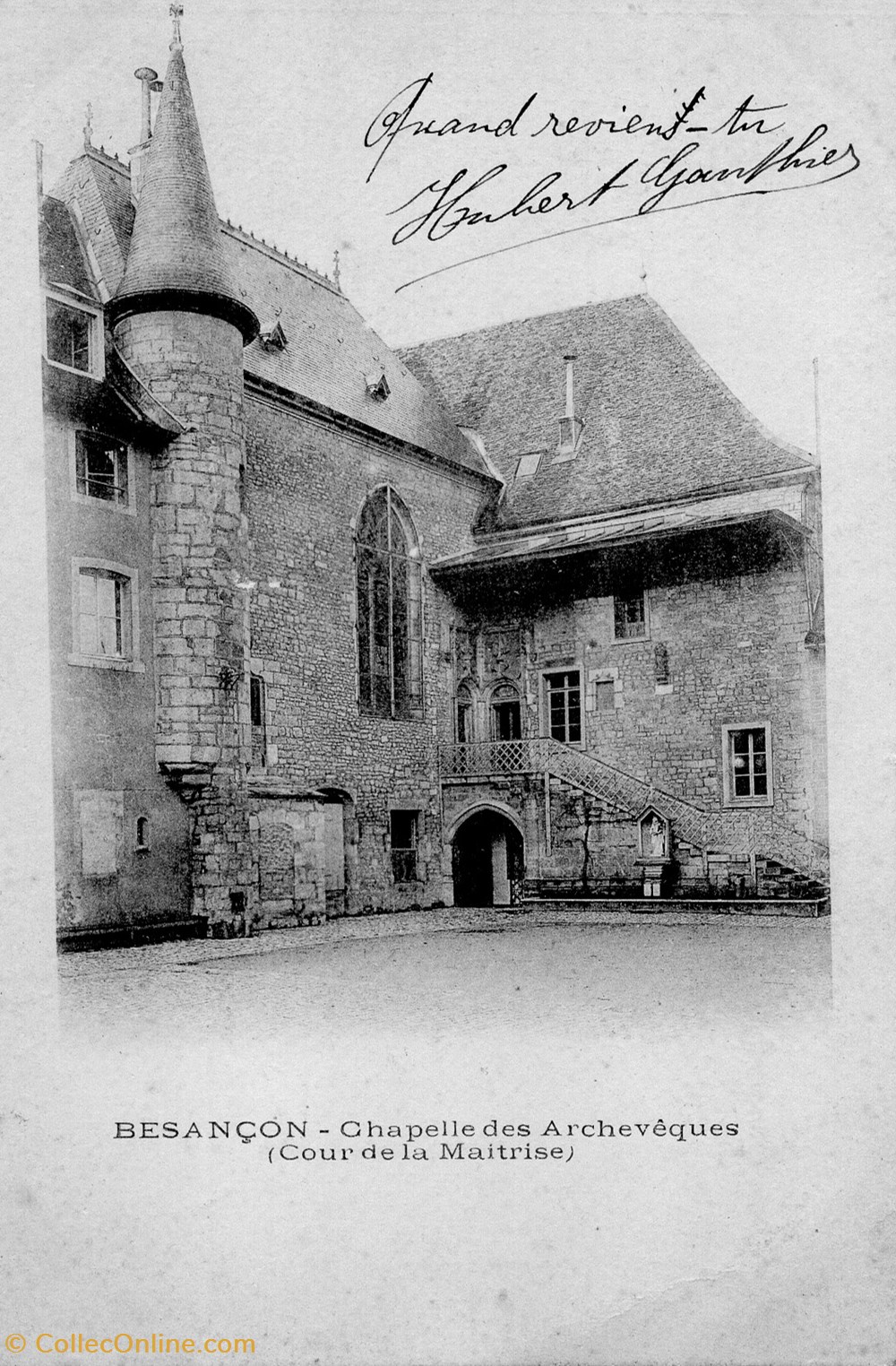 cartes postales europe france besancon chapelle des archeveques cours de la maitrise