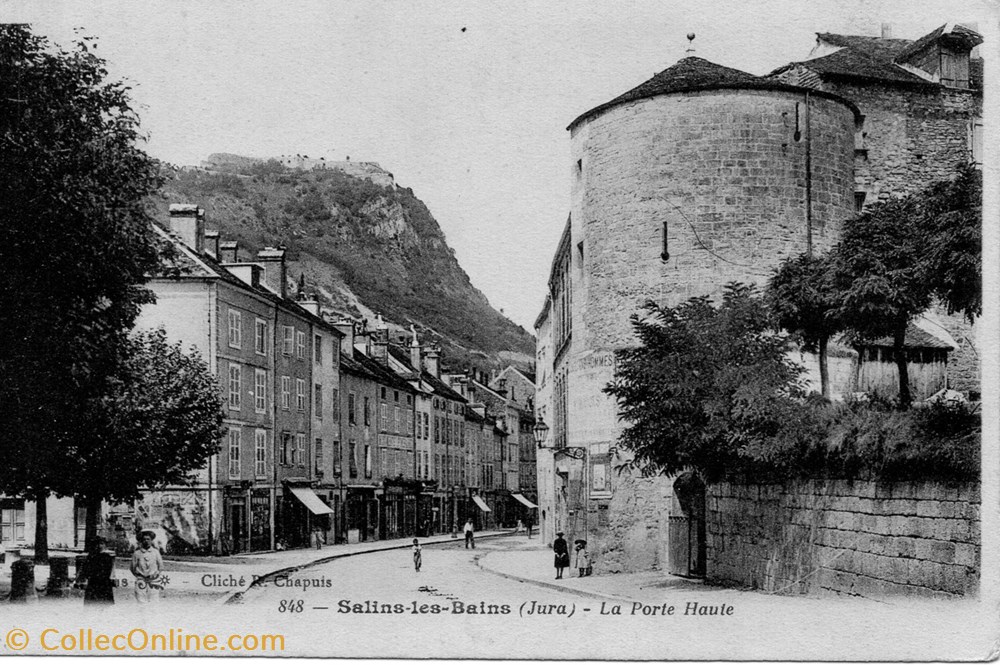 cartes postales europe france salins les bains la porte haute
