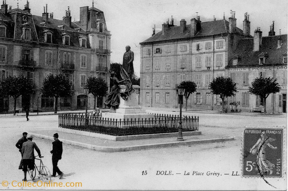 cartes postales europe france dole place grevy