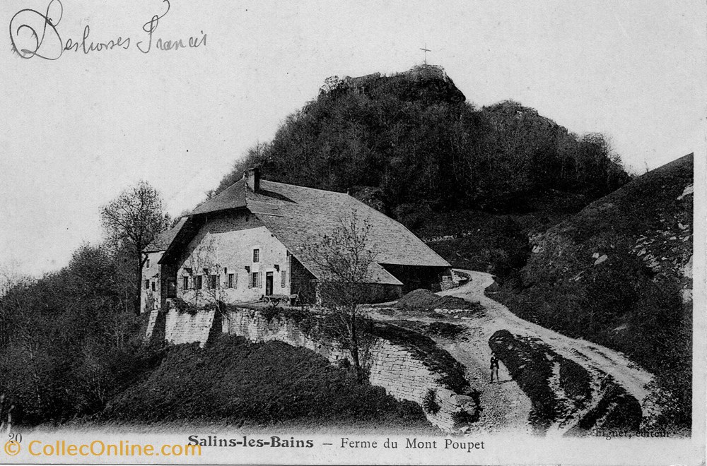 cartes postales europe france salins les bains ferme du mt poupet