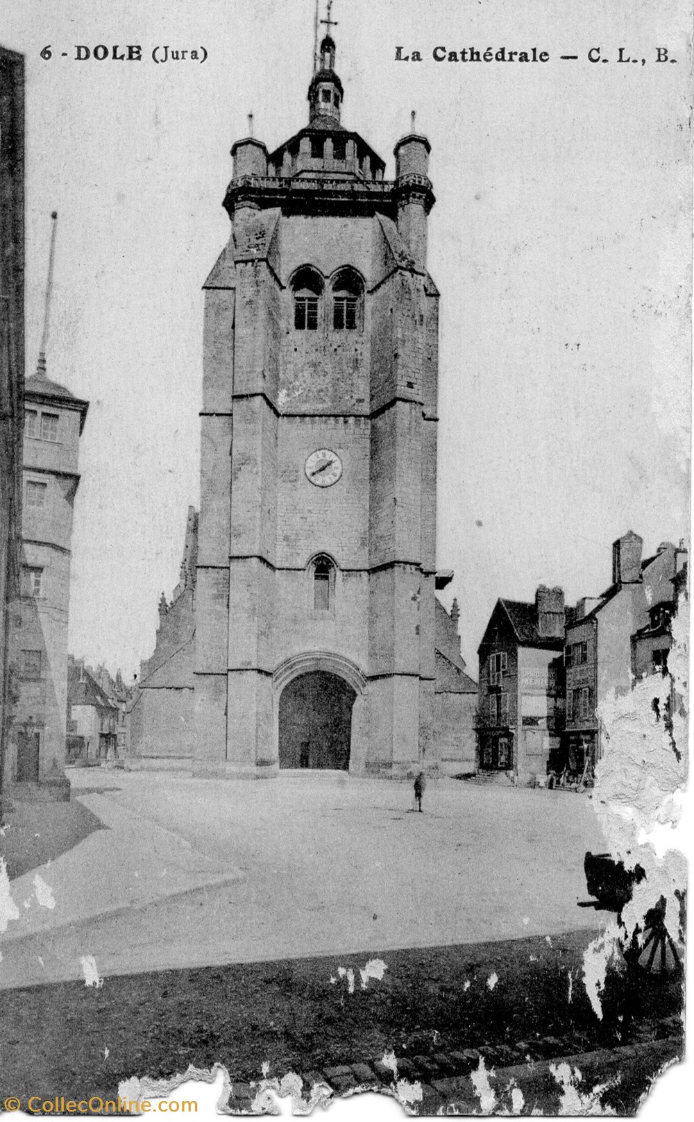 cartes postales europe france dole la cathedrale