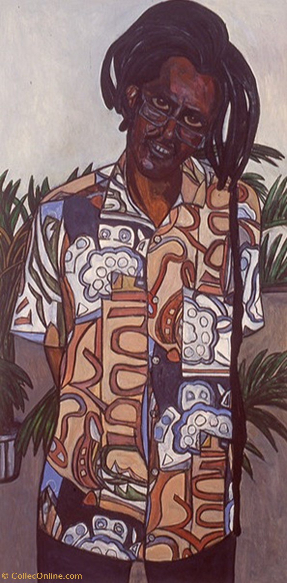 Man with Dreadlocks art antiquities man with dreadlocks