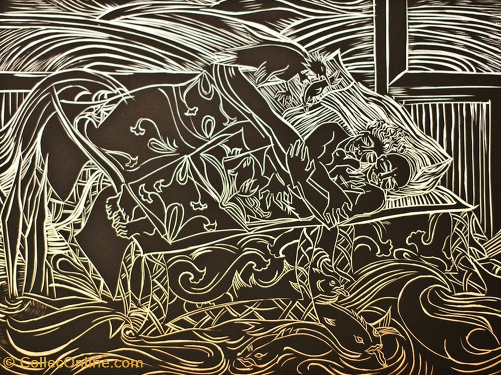Dreamers art antiquities lithography silkscreen dreamers