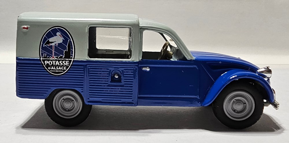 CITROËN 3 CV "Potasse d'Alsace" 180 kg 1969 modeles reduits citroen 3 cv potasse alsace 180 kg 1969