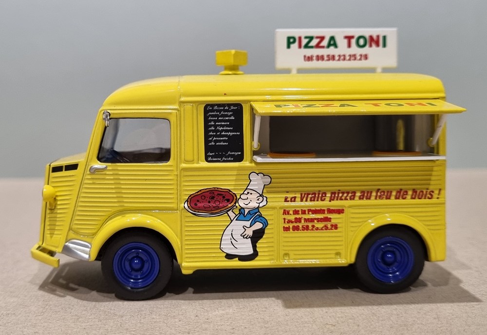 modeles reduits voitures citroen type h pizza toni 1964