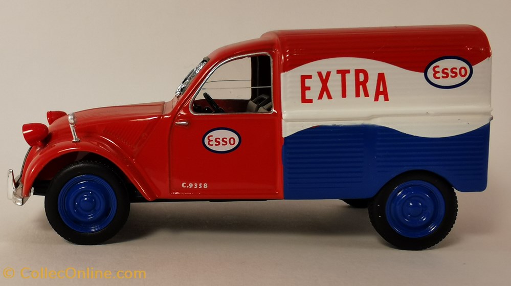 CITROËN 2 CV "ESSO" 2 modeles reduits voitures citroen 2 cv esso