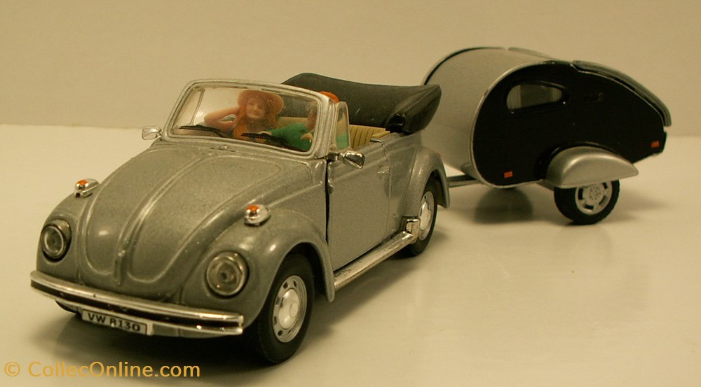 modeles reduits volkswagen beetle caravane ailette