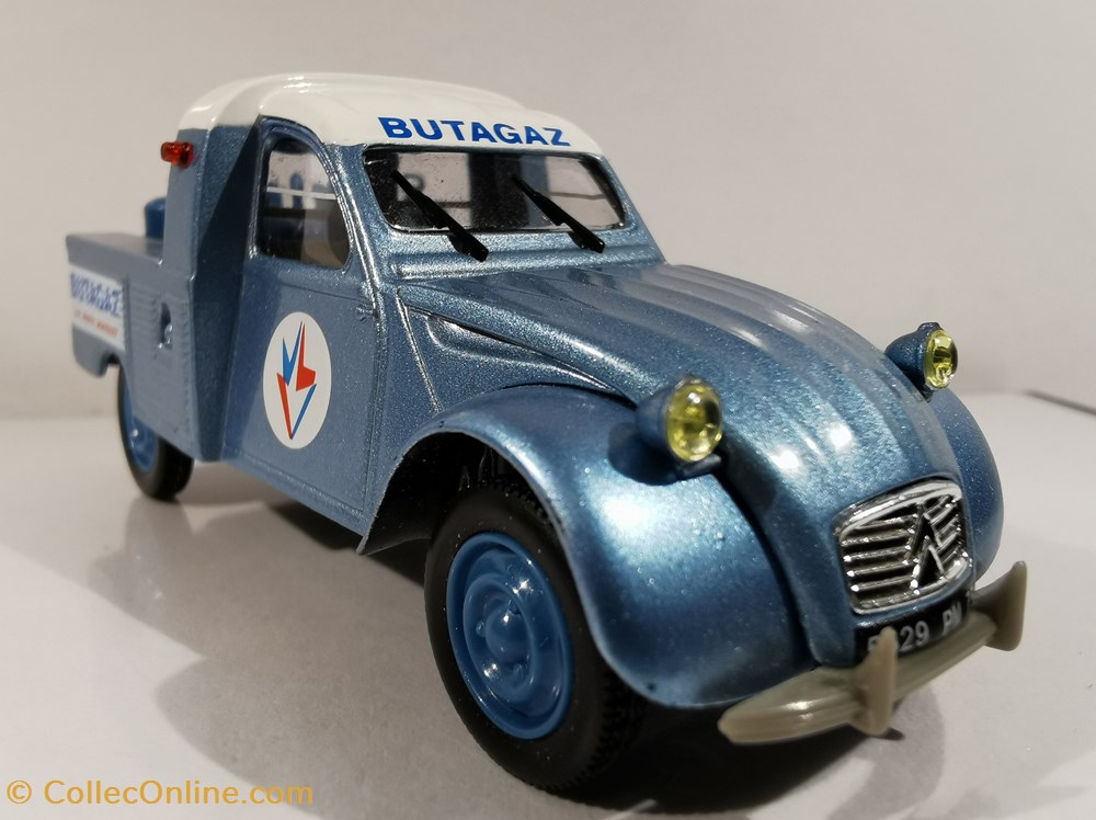 CITROËN 2 CV AZU "BUTAGAZ" 1963 modeles reduits voitures citroen 2 cv azu butagaz 1963