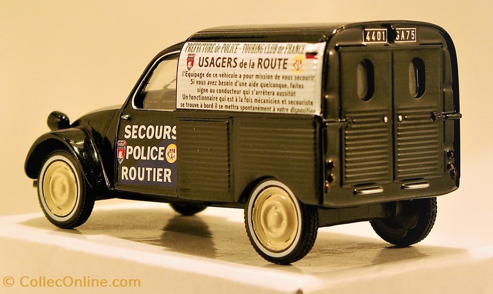 modeles reduits voitures citroen 2 cv secours routier police