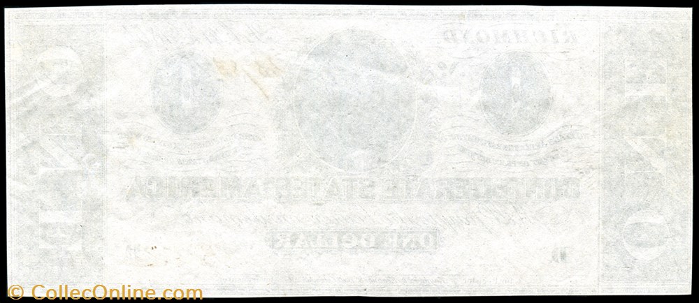 T-71. 1864 $1 CSA banknote north america united state of t 71 1864 1 csa