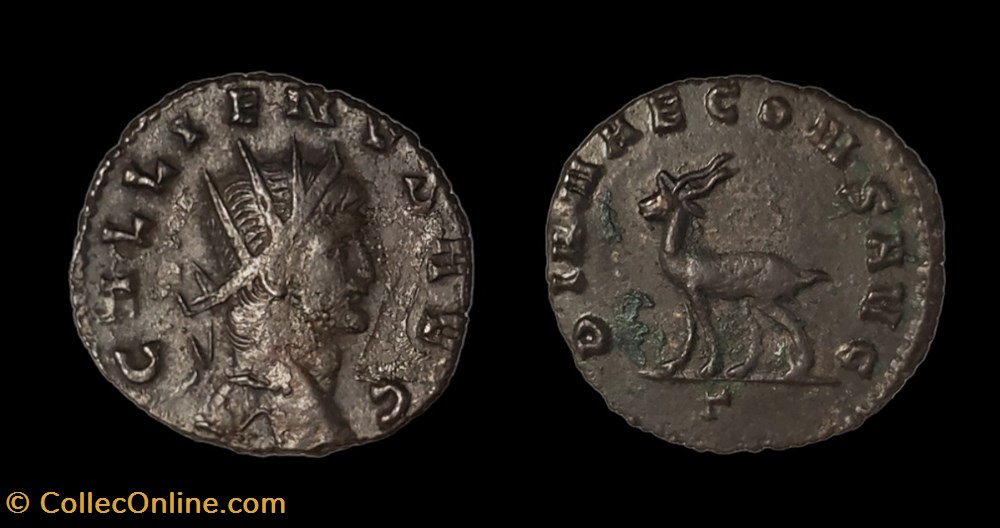 coins ancient to romans imperial and republican gallienus antelope