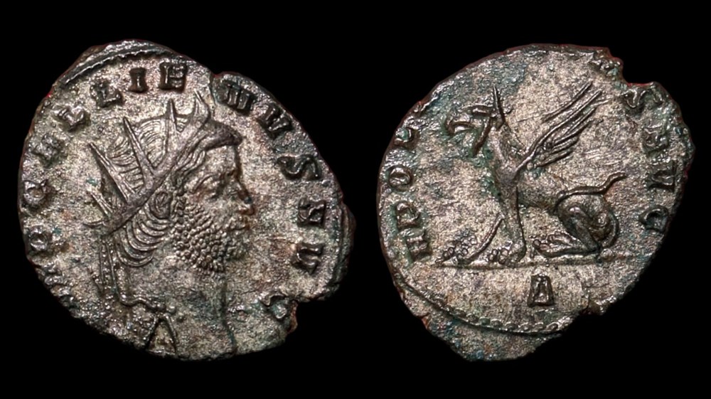 coins ancient to romans imperial and republican gallienus seated griffin
