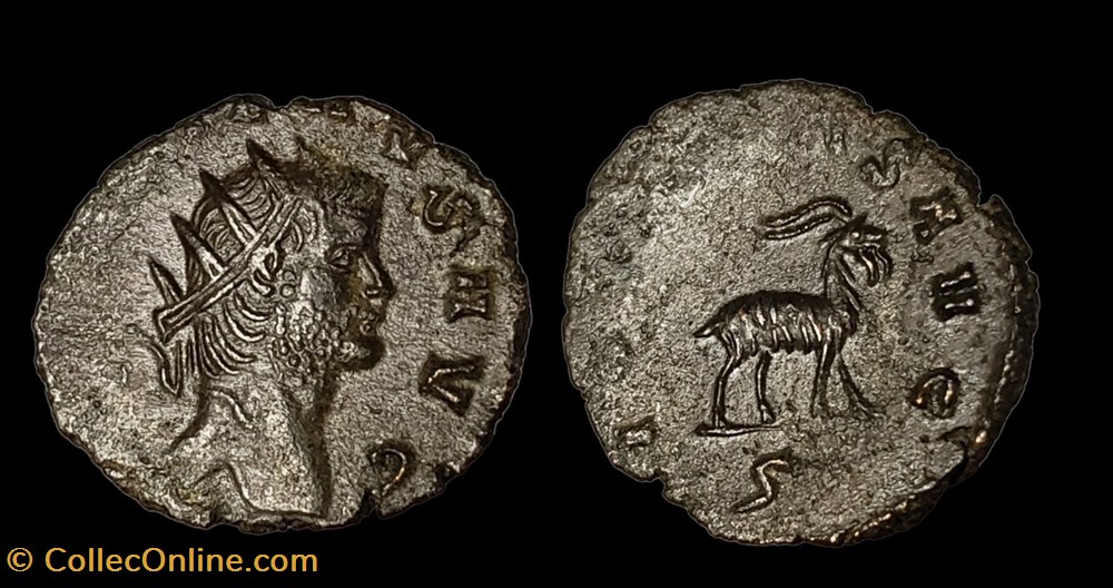 coins ancient to romans provincial gallienus goat