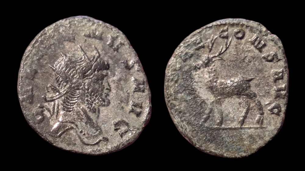 coins ancient to romans imperial and republican gallienus stag