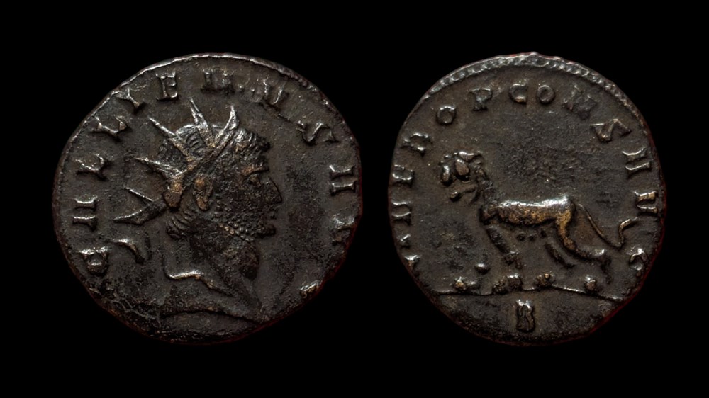 coins ancient to romans imperial and republican gallienus tigress or panther