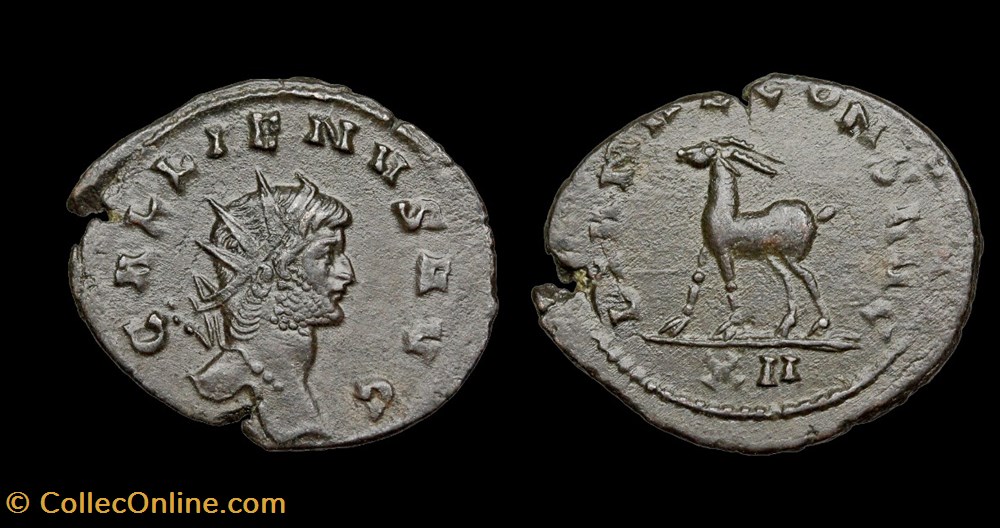 Gallienus Gazelle coins ancient to romans imperial and republican gallienus gazelle