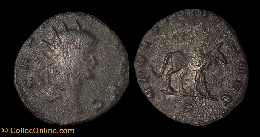 coins ancient to romans imperial and republican gallienus right facing griffin