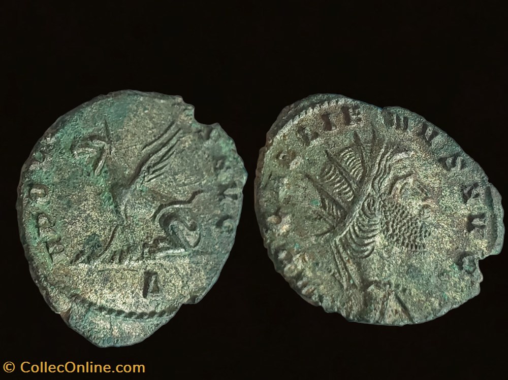 coins ancient to romans imperial and republican gallienus seated griffin