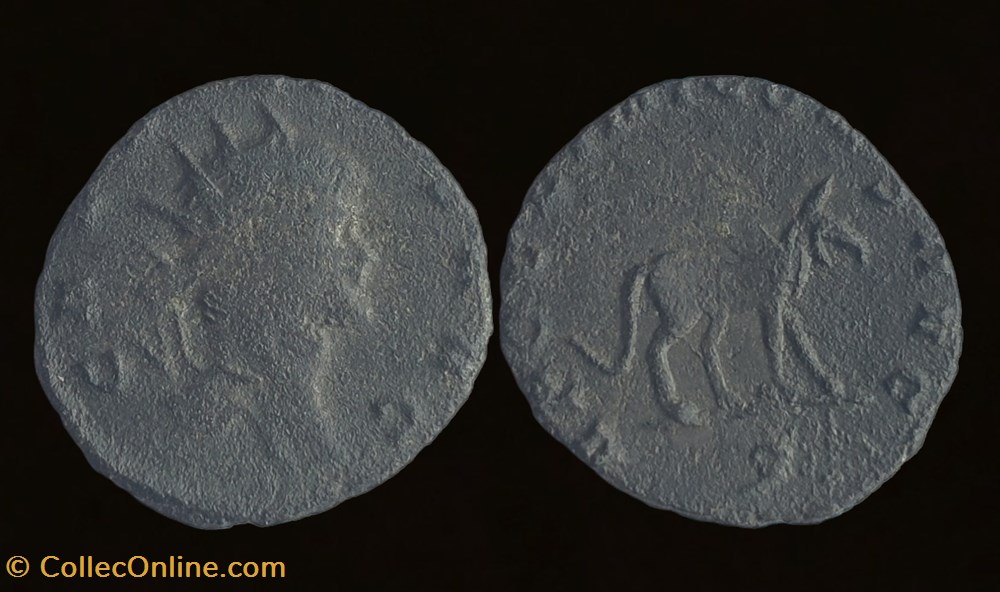 coins ancient to romans imperial and republican gallienus right facing griffin