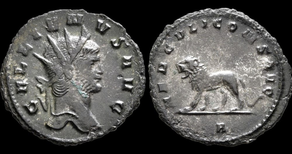 coins ancient to romans imperial and republican gallienus lion