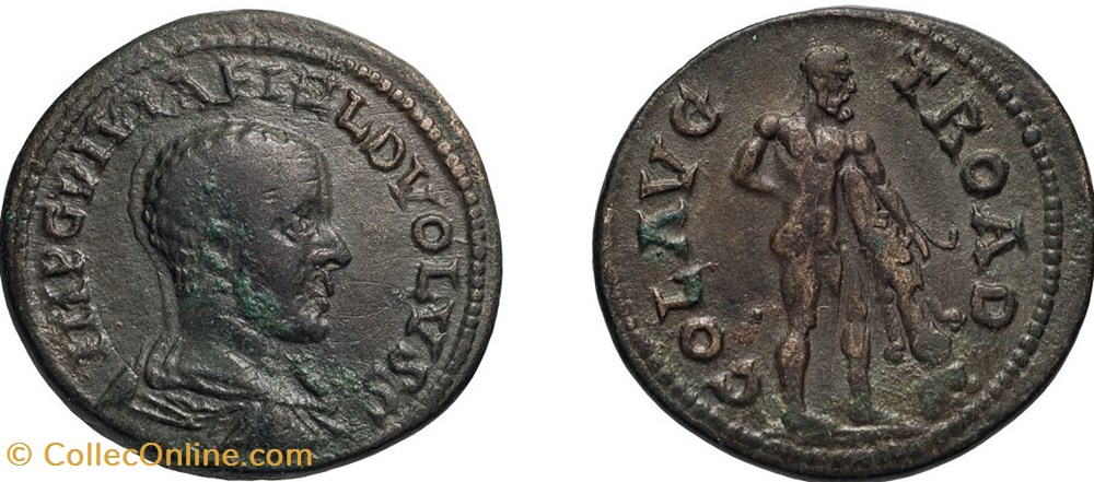 012: Alexandria Troas Volusian as Caesar Æ coins 012 alexandria troas volusian as caesar