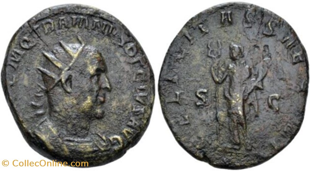 TRADED 024: Trajan Decius Double Sestertius coins ancient to traded 024 trajan decius double sestertius