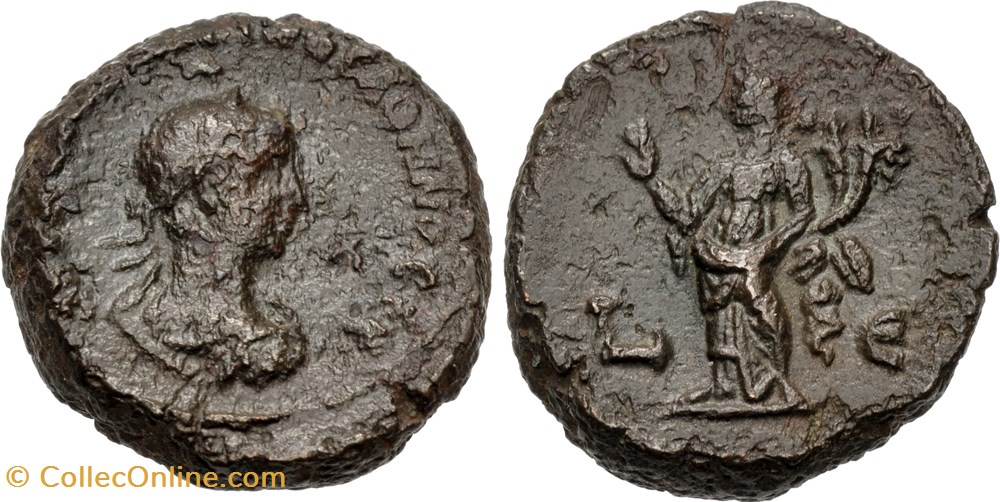 018: Alexandria Vabalathus Potin Tetradrachm coins ancient to 018 alexandria vabalathus potin tetradrachm