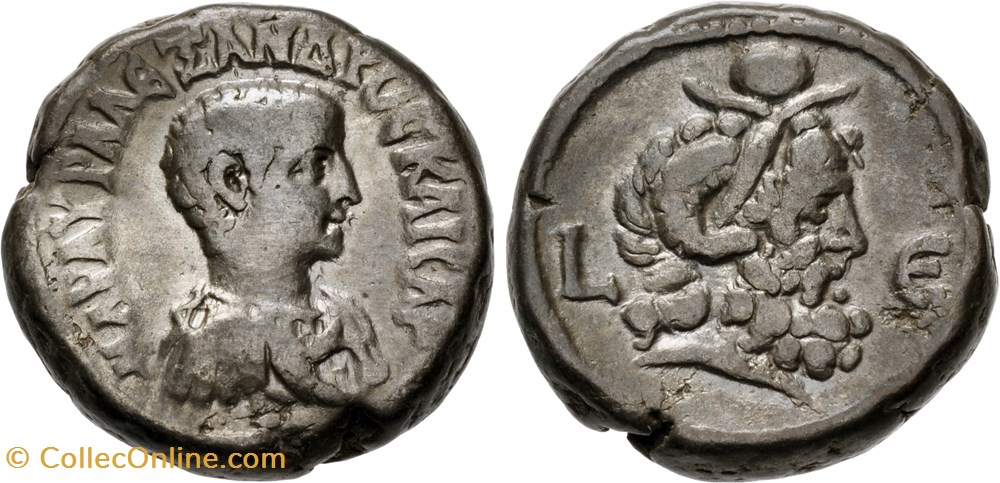019: Alexandria Severus Alexander as Caesar Potin Tetradrachm coins 019 alexandria severus alexander as caesar potin tetradrachm