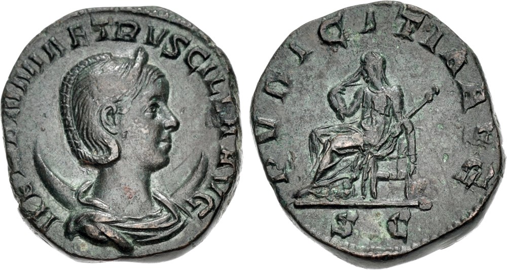 064: Herennia Etruscilla Dupondius coins ancient to 064 herennia etruscilla dupondius