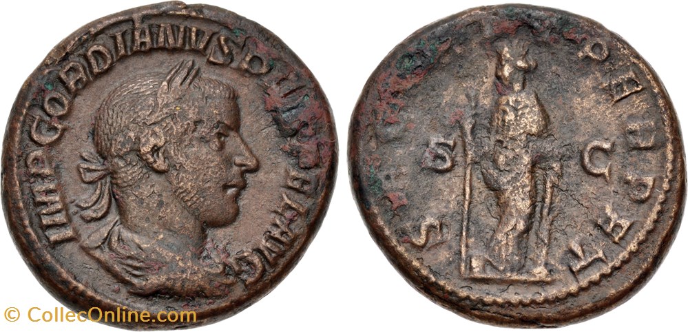 021: Gordian III As - Coins - Ancient